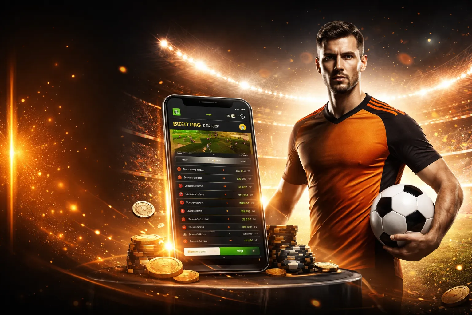 Hình ảnh chính trang chủ sutbong123, nền thể thao và casino sống động